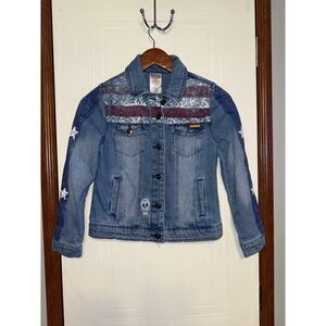 Marvel America Chavez Denim Jean Jacket Size Large
